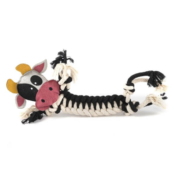 Freezack Cow Rope pour chiens