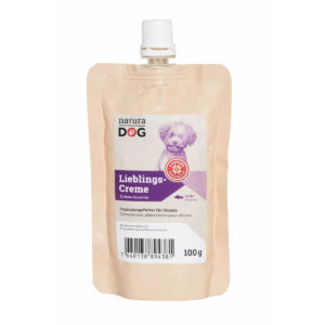 naturaDog Crème préférée au saumon friandise pour chiens