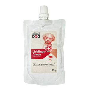 naturaDog Crème préférée au bœuf friandise pour chiens