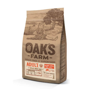 OAK’S Adults all breed saumon​/​krill croquettes pour chiens