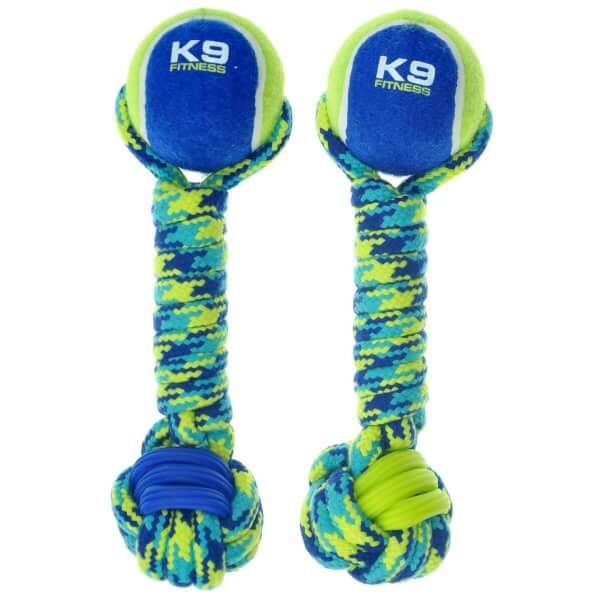 Zeus Rope TPR Dumbbell jouet pour chiens
