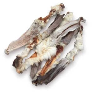 bePure Oreilles de lapin avec poils article à mâcher pour chiens