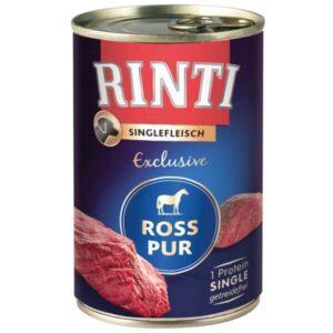 Rinti Singlefleisch Exclusive PUR cheval aliment humide pour chiens