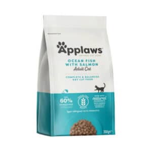 Applaws Nourriture sèche Adult avec saumon croquettes pour chats