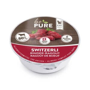 bePure Switzerli au ragoût de boeuf aliment humide pour chats