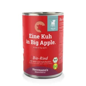 Herrmann’s Bœuf avec pomme et flocons d’avoine aliment humide pour chiens