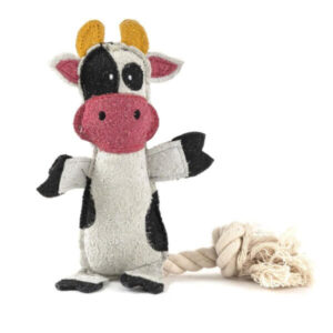 Freezack Cow Rope Tail jouet pour chiens