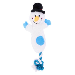 All for Paws Merry Tug & Fetch bonhomme de neige jouet pour chiens