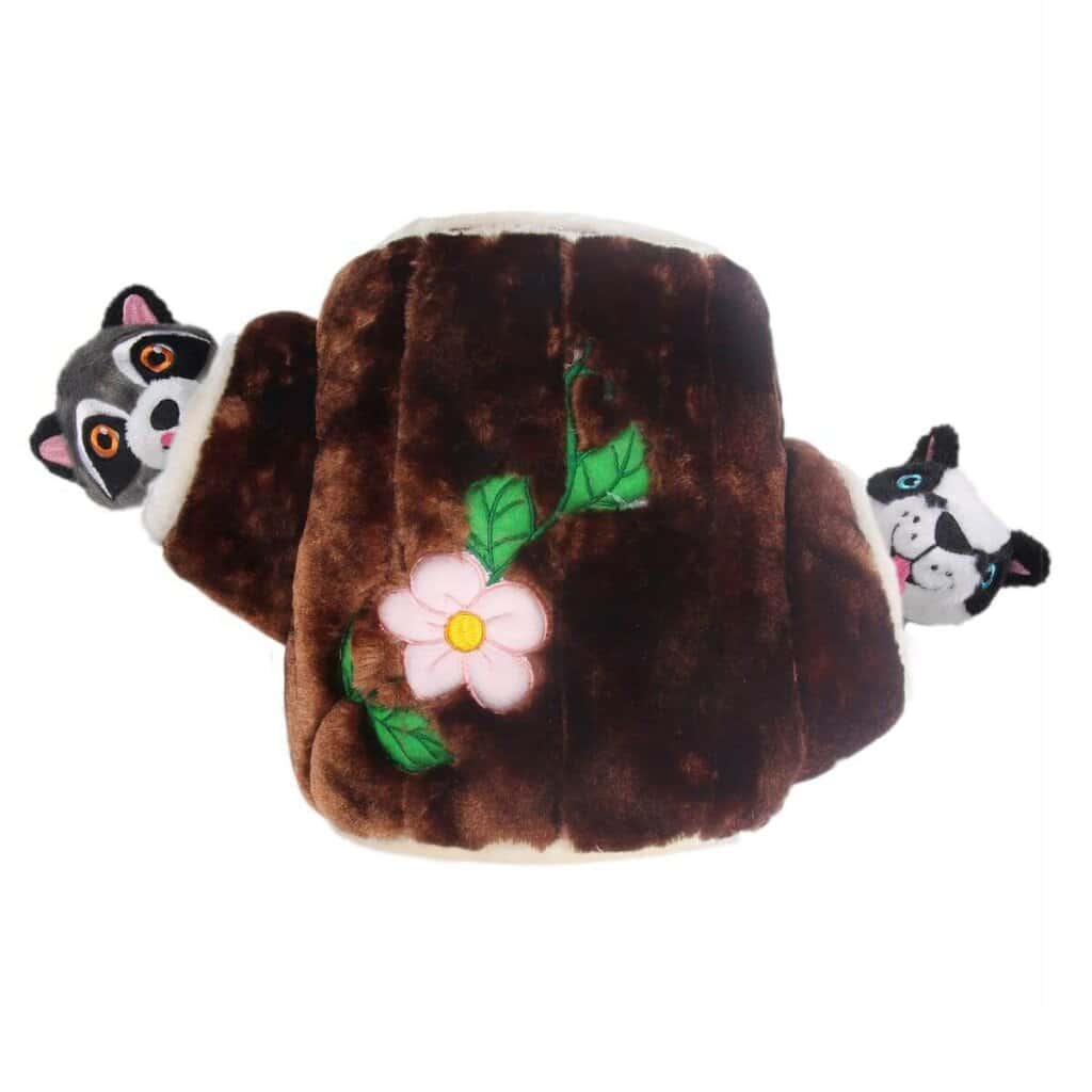 All for Paws Tree Trunk blaireau & raton laveur jouet d’intelligence pour chiens