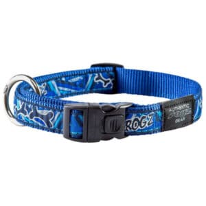 rogz Fancy Dress Navy Zen collier pour chiens