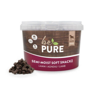 bePure Semi Moist Soft Snackz à l’agneau aliment semi-humide pour chiens
